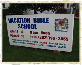 VBS Sign